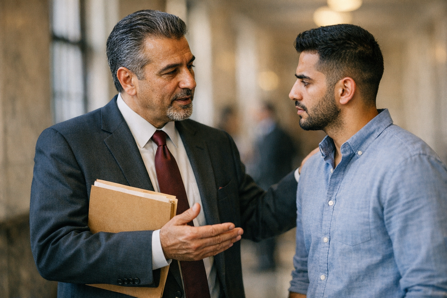 Arabic-speaking criminal defense lawyer consultation